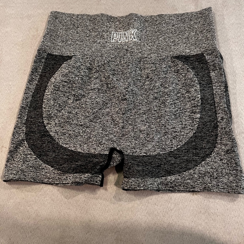 PINK Victoria's Secret Women's Gray and Black Shorts